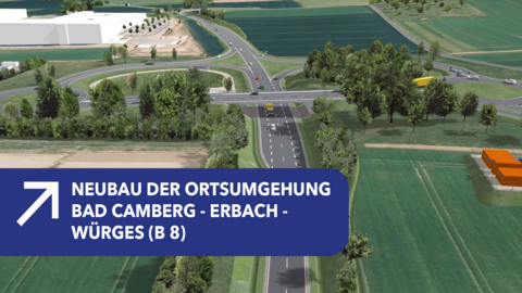 Neubau der Ortsumgehung Bad Camberg - Erbach - Würges | 3D-Visualisierung Neubau der Ortsumgehung Bad Camberg - Erbach - Würges | 3D-Visualisierung