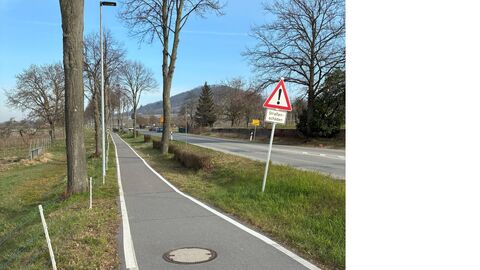 B 3 Radweg Heppenheim-Bensheim