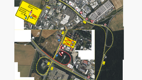 Umleitung B45 Böschungssanierung Rampe Dieburg-Nord (Ausschnitt)