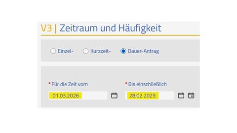 Verlängerung 